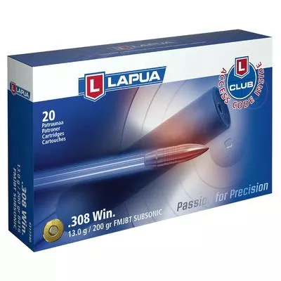 Am. Kul. Lapua FMJBT Subsonic - .308 Win 13,0g FMJBT