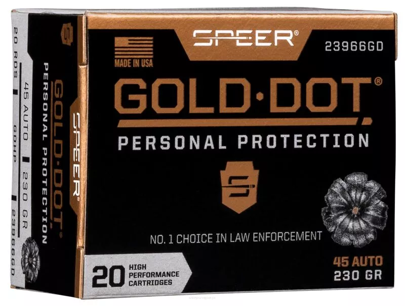 Am. Kul. Speer Gold Dot - .45 ACP HP 230gr - Opk. 20 szt.