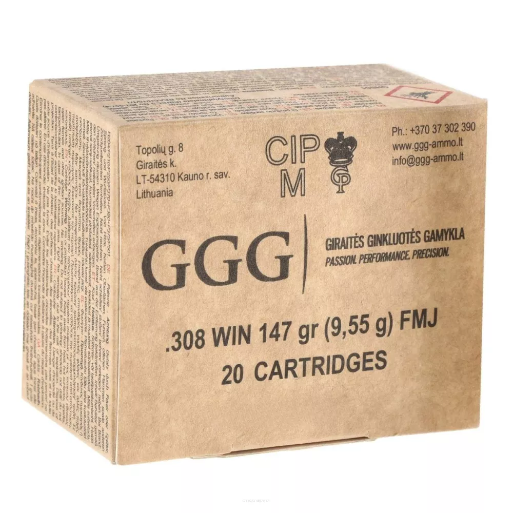 Am. Kul. GGG FMJ - .308 Win 147gr FMJ