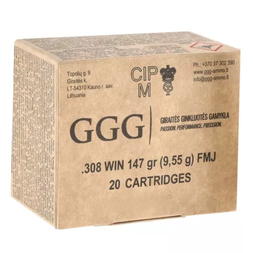 Am. Kul. GGG FMJ - .308 Win 147gr FMJ