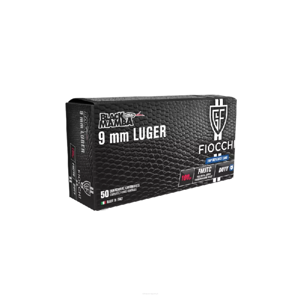 Am. Kul. Fiocchi Black Mamba - 9x19 FMJTC