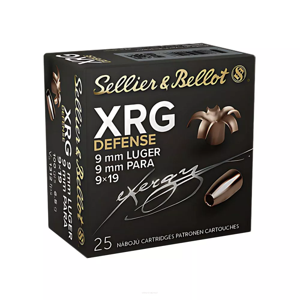 Am. Kul. Sellier&Bellot XRG Defense - 9x19 6,5 g XRG - Opk. 25 szt.