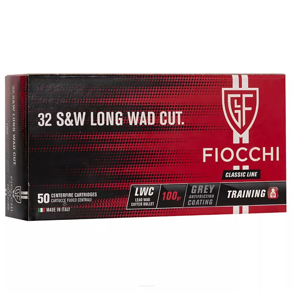 Am. Kul. Fiocchi LWC - .32 S&W 100gr LWC - Opk. 50 szt.