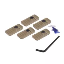 Strike Industries - Ochronne zaślepki Link Cover pod M-LOK/Keymod - 5 szt. - FDE - SI-LINK-COVER-FDE - 4
