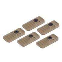 Strike Industries - Ochronne zaślepki Link Cover pod M-LOK/Keymod - 5 szt. - FDE - SI-LINK-COVER-FDE - 5