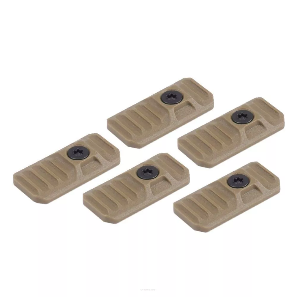 Strike Industries - Ochronne zaślepki Link Cover pod M-LOK/Keymod - 5 szt. - FDE - SI-LINK-COVER-FDE