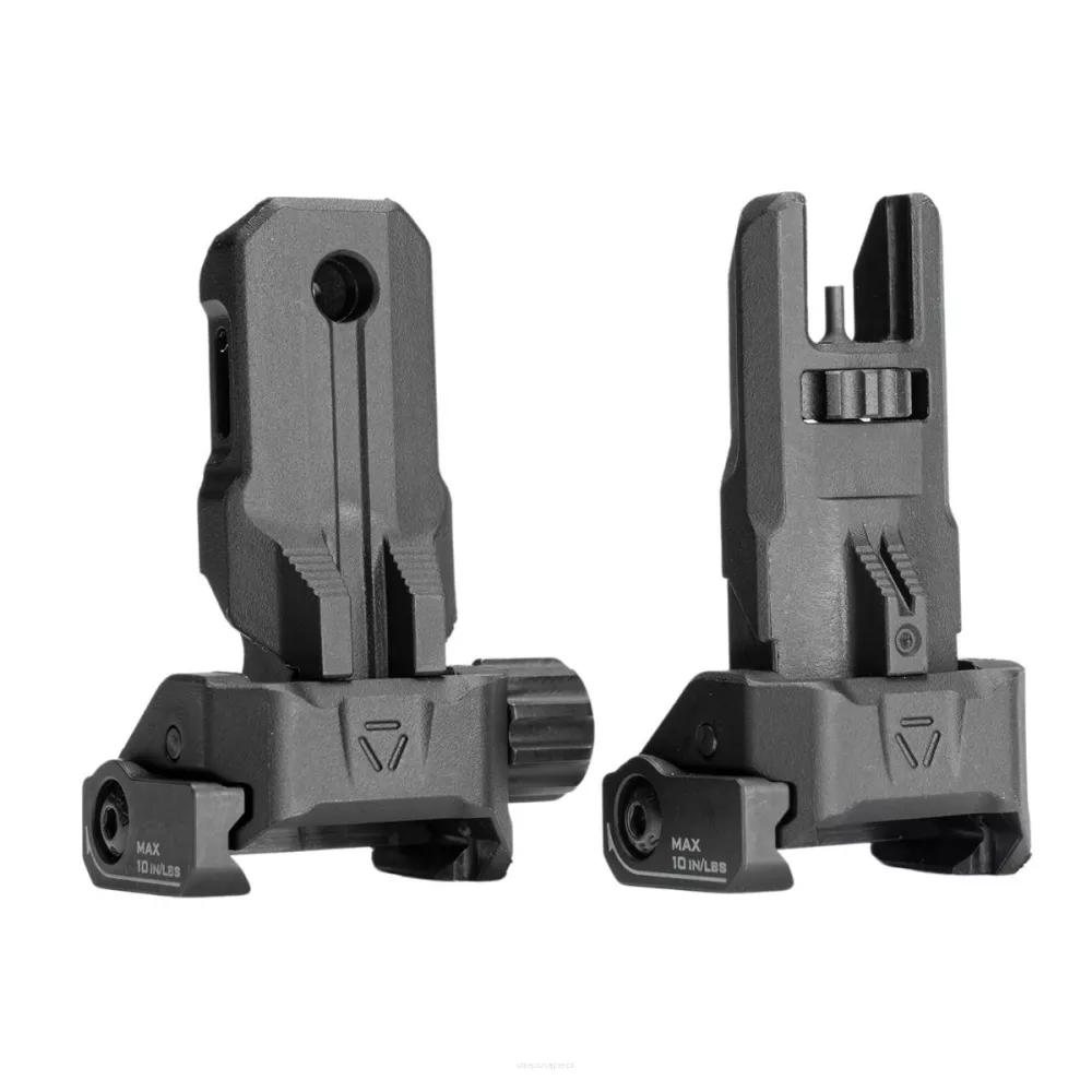 Strike Industries - Przyrządy Celownicze Strike Polymer Backup Sights - Składane - Picatinny - Czarne - SI-SPBUS