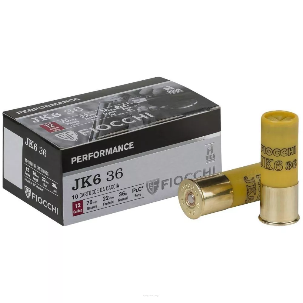 Am. Śrut. Fiocchi JK6 - 12/70 36g śrut 4 - Opk. 10 szt.