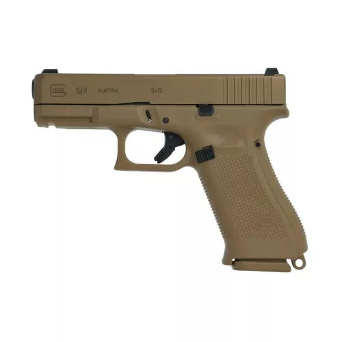 Pistolet Glock 19X Coyote (zwykłe przyrządy)