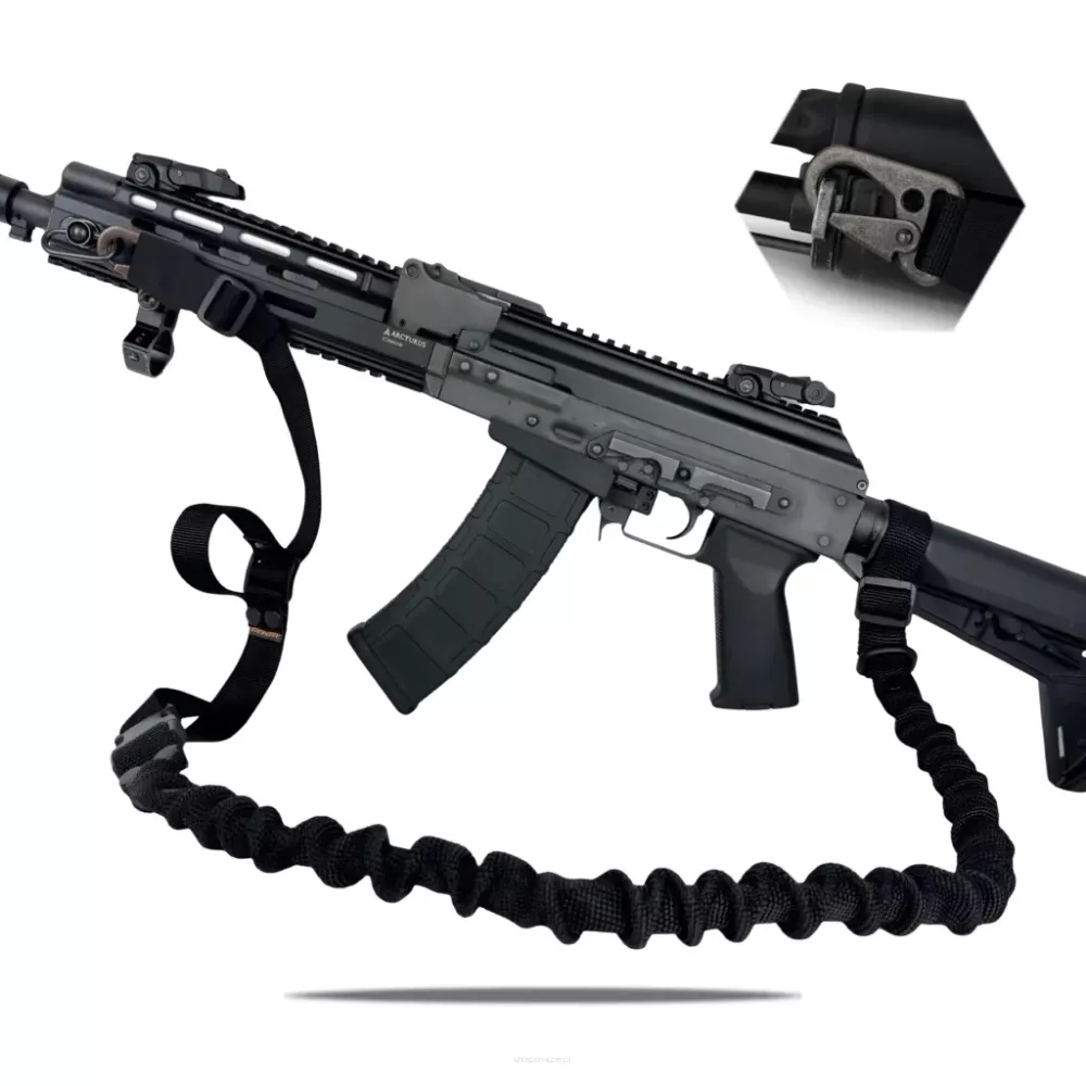 Ragnarok - Elastyczny dwupunktowy pas FORSETI H&K - Black