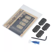 Strike Industries - Osłony szyny z systemem zarządzania kablami - 4 szt. - Czarne - SI-AR-CM-COVER-S-BK - 2