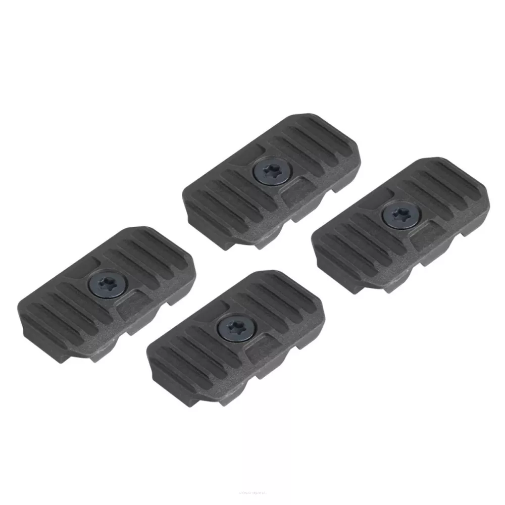 Strike Industries - Osłony szyny z systemem zarządzania kablami - 4 szt. - Czarne - SI-AR-CM-COVER-S-BK