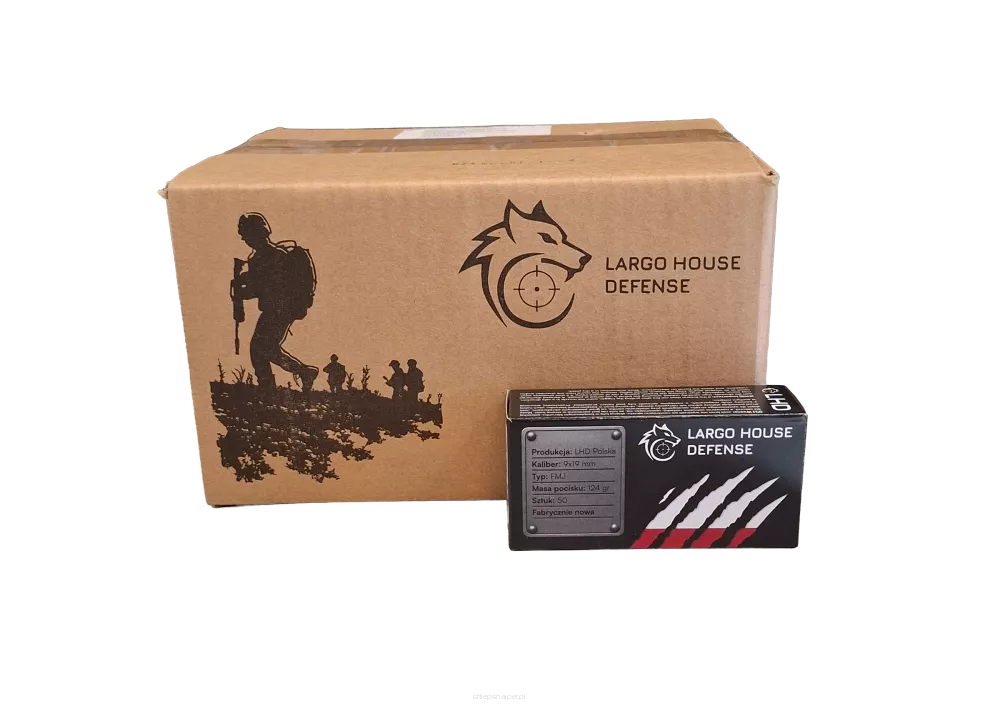 Am. Kul. LHD - 9x19 FMJ 124gr/8g - Opk. 1000 szt.