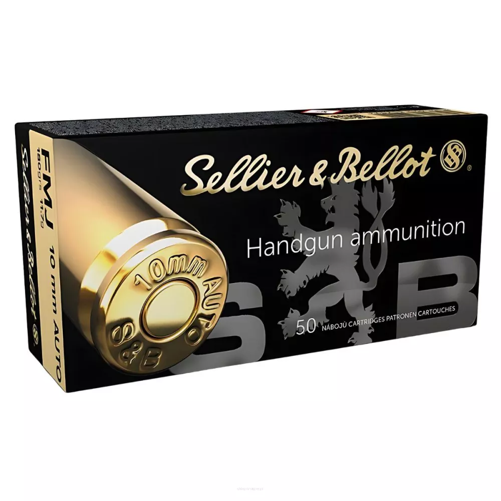 Am. Kul. Sellier&Bellot FMJ - 10mm AUTO 11,7g FMJ - Opk. 50 szt.