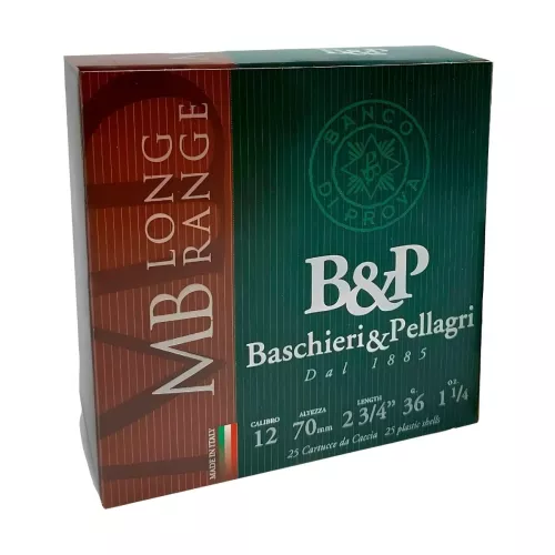 Am. Śrut. B&P MB - 12/70 36g śrut 4 - Opk. 25 szt.