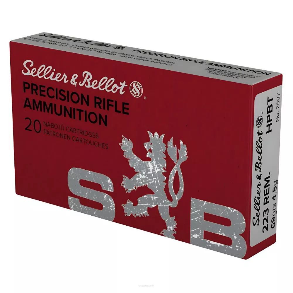 Am. Kul. Sellier&Bellot - .223 Rem 69gr HPBT - Opk. 20 szt.