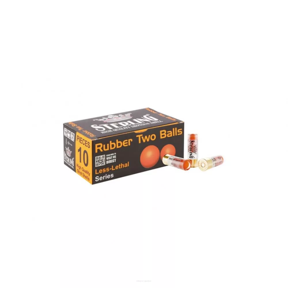Am. Spec. Sterling Double Balls - 12/70 6,6g nabój gumowy - Opk. 10 szt.