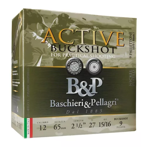 Am. Śrut. B&P Active - 12/65 buckshot - Opk. 25 szt.