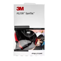 3M - Słuchawki aktywne Peltor SportTac - Czarne/Czerwone - 3