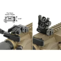 UTG Leapers - Przeziernik składany niskoprofilowy AR15 - Czarny - MNT-955 - 5