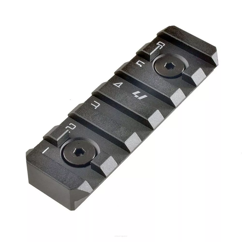 Strike Industries - Szyna LINK KeyMod / M-LOK 6 bramek - Czarny - LINK-RS-6