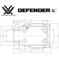 Vortex - Kolimator Defender-XL 8 MOA - DFXL-MRD8 - 9