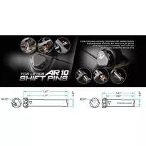 Strike Industries - Piny mocujące Shift do AR-10 - Czarny - SI-AR10-SHIFT-BK - 5