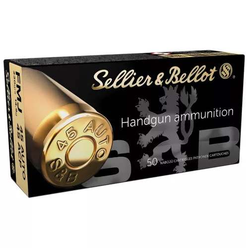 Am. Kul. Sellier&Bellot FMJ - .45 ACP 14,9g FMJ - Opk. 50 szt.