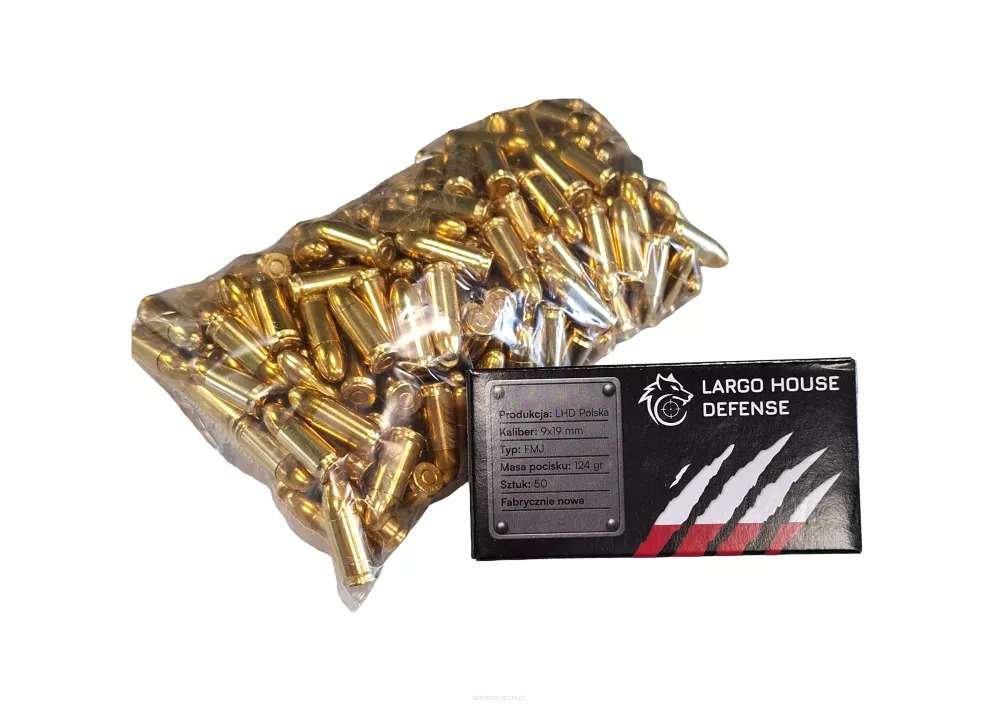 Am. Kul. LHD - 9x19 FMJ 124gr/8g - Opk. 250 szt.