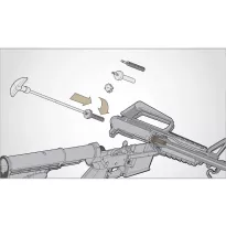 Real Avid - Zestaw szczotek i przecieraków AR-15 Brush Combo - 2