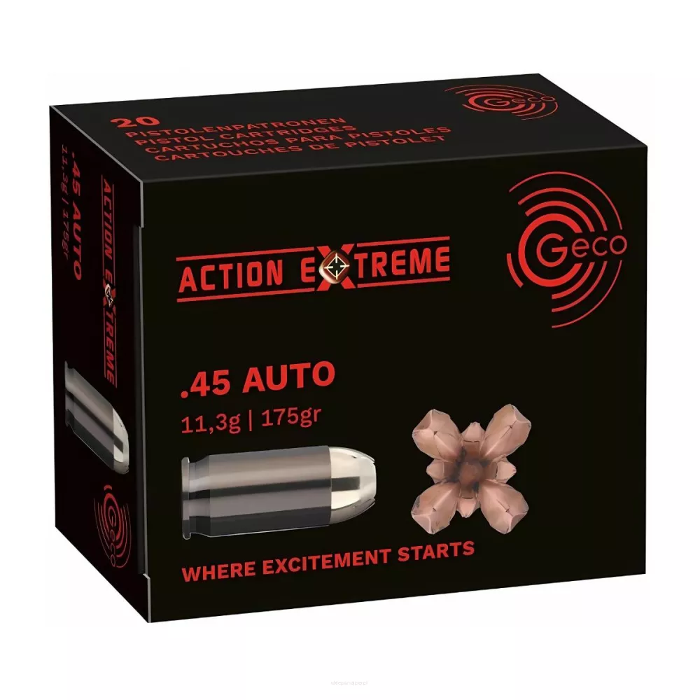 Am. Kul. Geco Action Extreme - .45 ACP Action Extreme - Opk. 20 szt.
