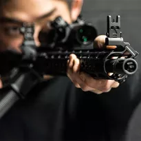 UTG Leapers - Muszka kątowa składana Accu-Sync AR15 - Czarny - MT-745 - 5