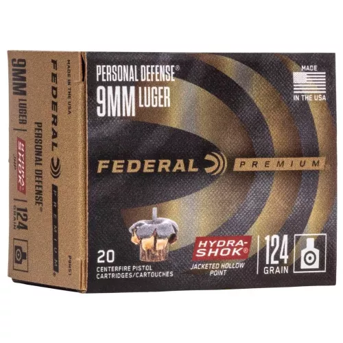 Am. Kul. Federal Hydra-Shok - 9x19 8 g / 124 gr JHP - opk. 20 szt.