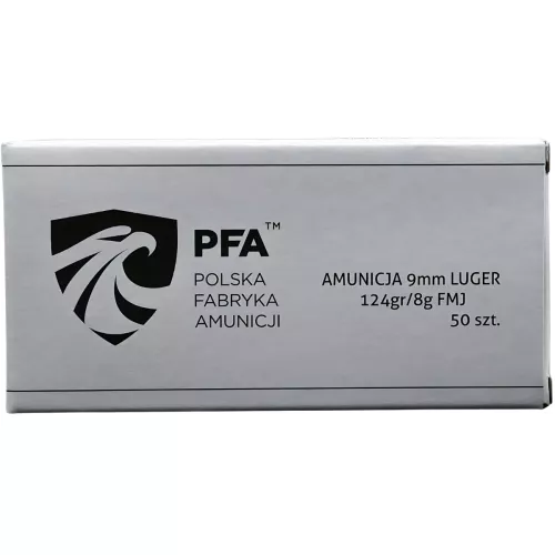 Am. Kul. PFA NOWA - 9x19 8 g FMJ - Opk. 50 szt.