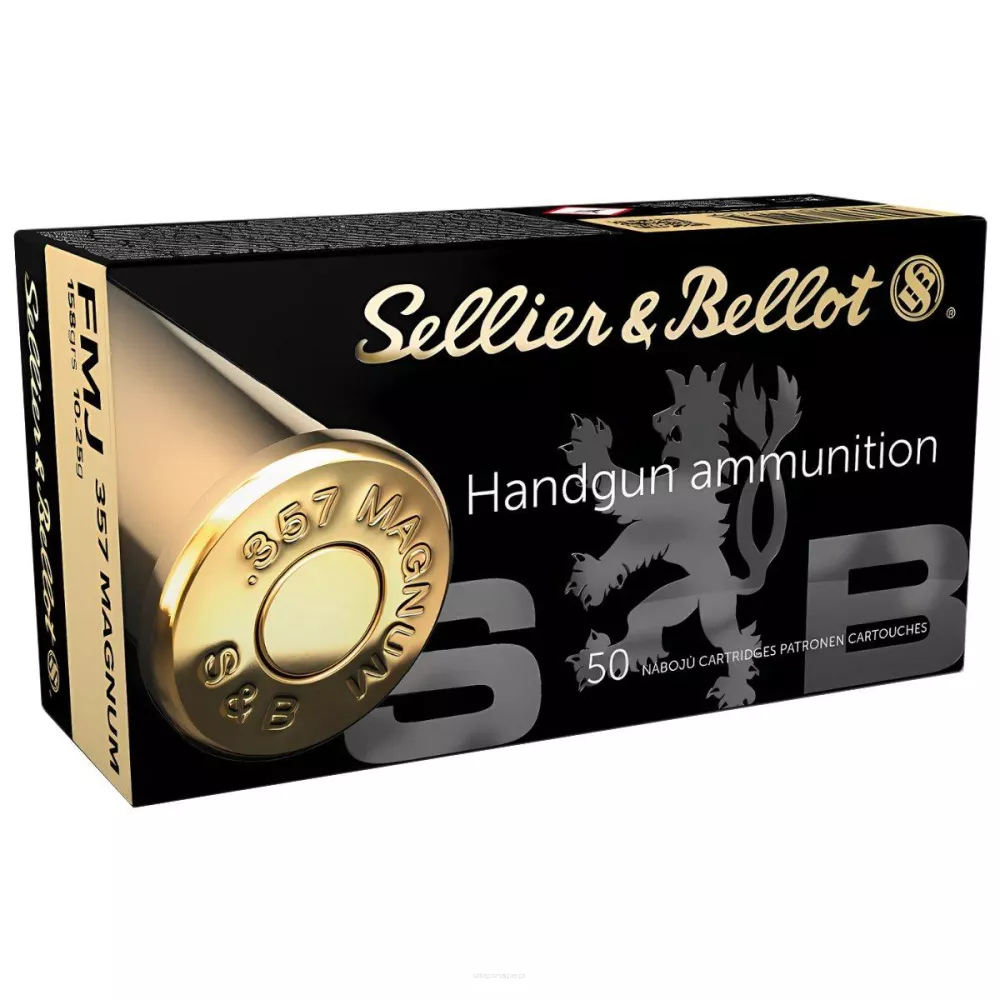 Am. Kul. Sellier&Bellot FMJ - .357 Mag 10,25g FMJ - Opk. 50 szt.
