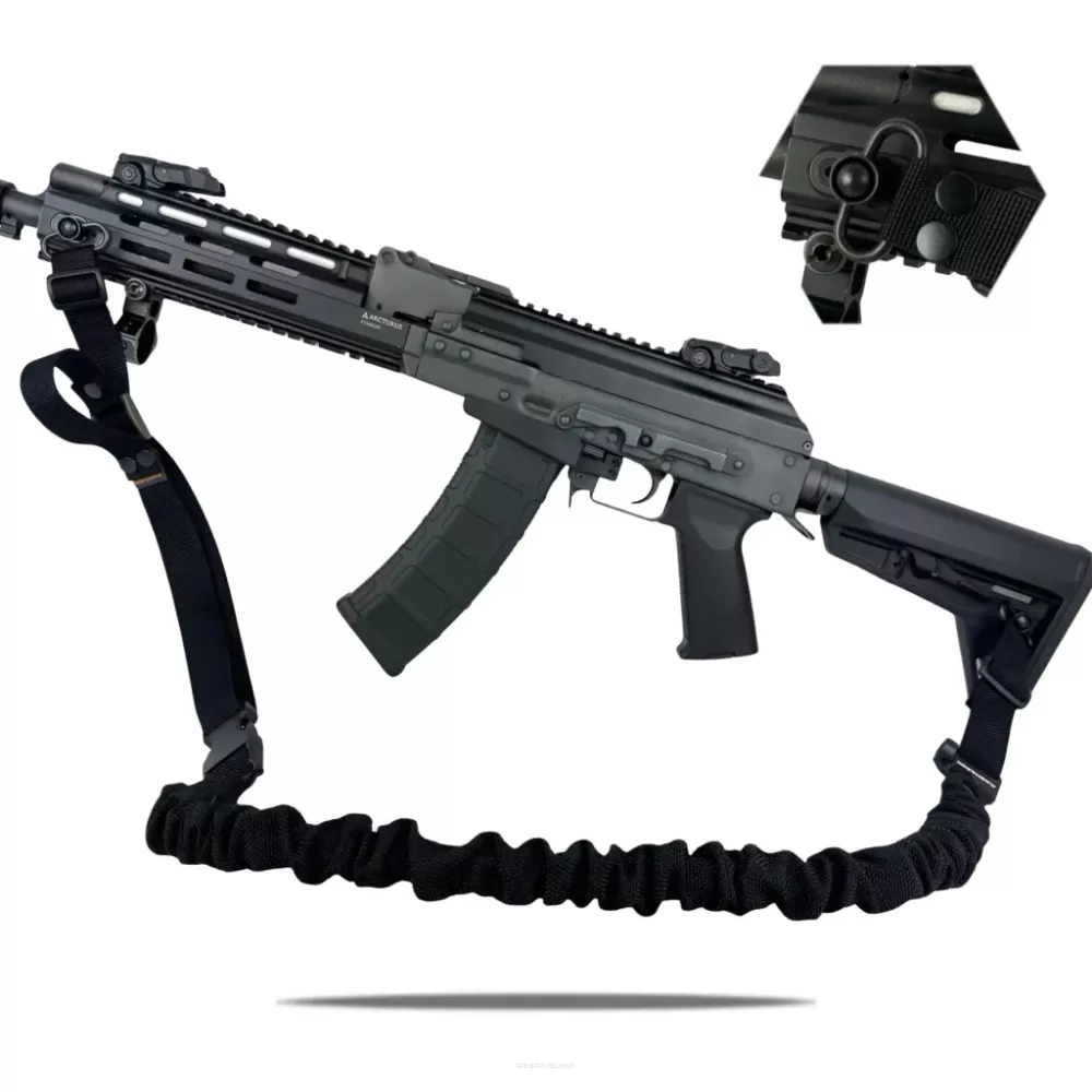 Ragnarok - Elastyczny dwupunktowy pas FORSETI QD Gen. II - Czarny