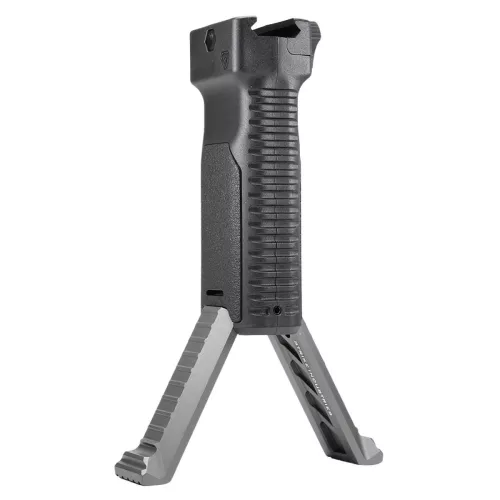 Strike Industries - Chwyt przedni z dwójnogiem - Czarny - SI-AR-AL-BIPOD-GY