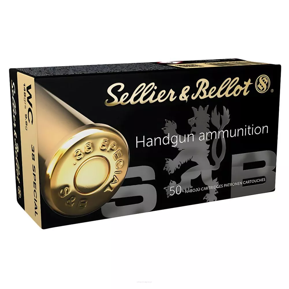 Am. Kul. Sellier&Bellot WC - .38 Spec. 9,6g WC - Opk. 50 szt.