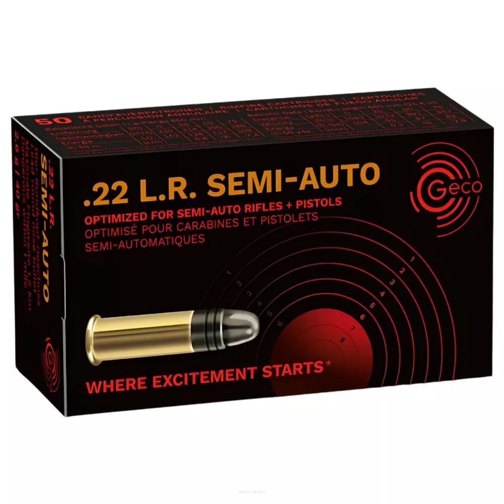Am. B. Z. Geco LFB Semi-Auto - .22 LR Semi-Auto - Opk. 50 szt.