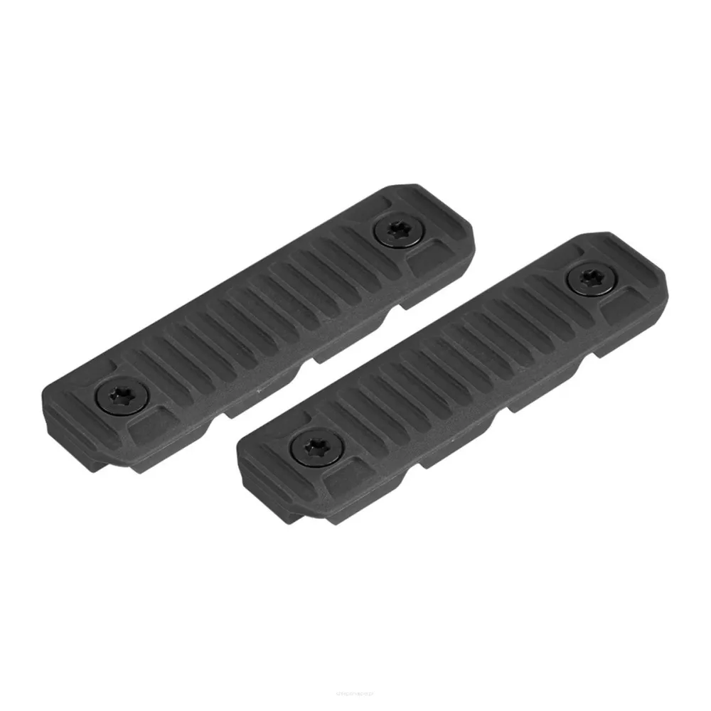 Strike Industries - Osłony szyny z systemem zarządzania kablami - 2 szt. - Czarne - SI-AR-CM-COVER-L-BK