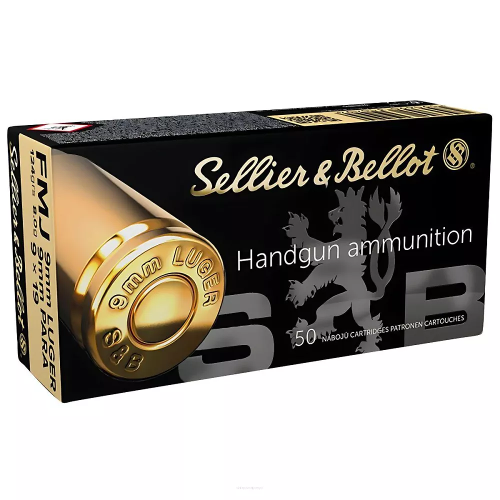 Am. Kul. Sellier&Bellot - 9x19 8 g FMJ - Opk. 50 szt.