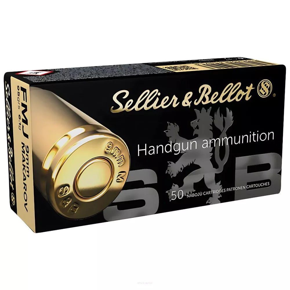 Am. Kul. Sellier&Bellot - 9x18 Makarov 6,1 g FMJ - Opk. 50 szt.