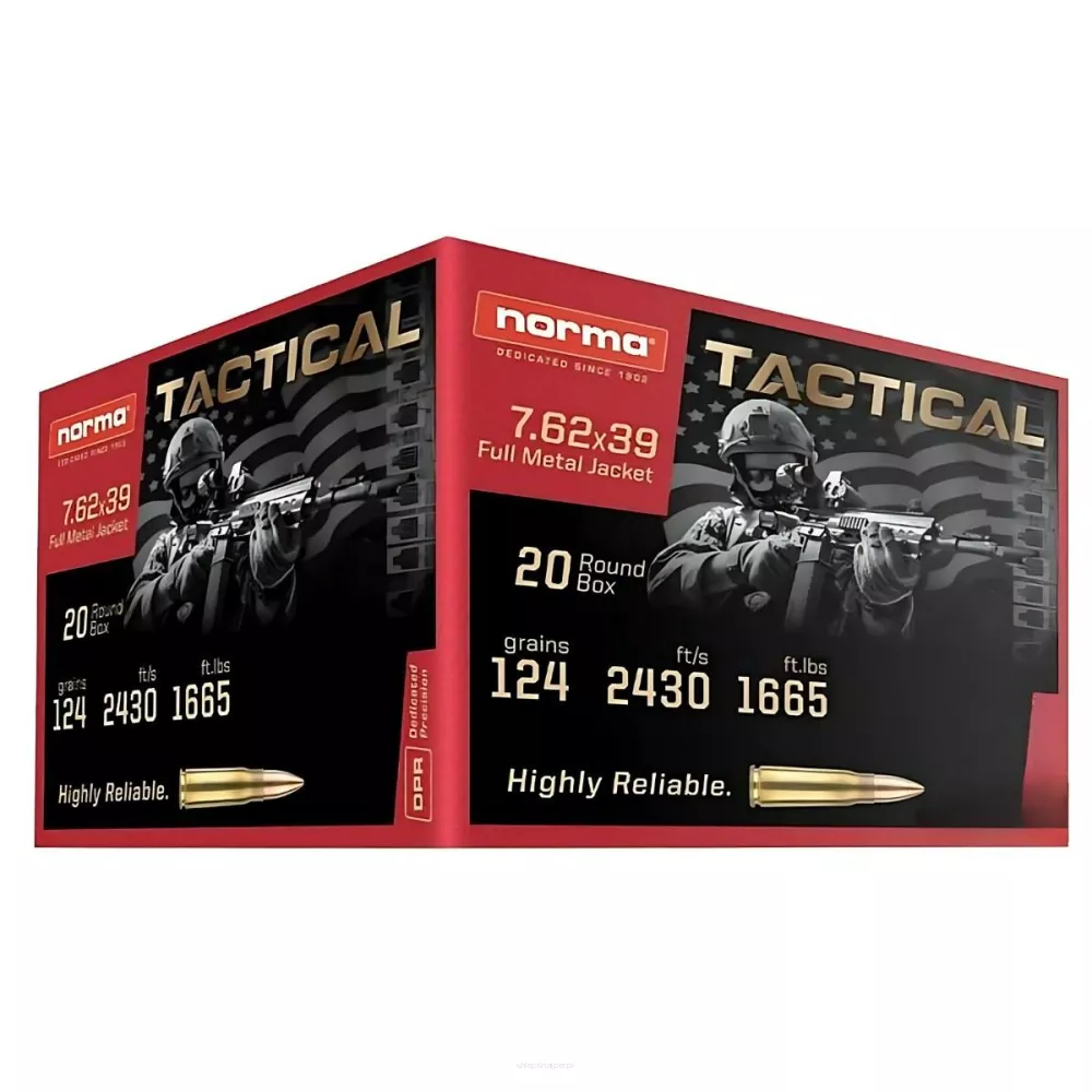 Am. Kul. Norma - 7,62x39 8 g FMJ - Opk. 20 szt.