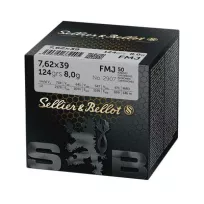 Am. Kul. Sellier&Bellot FMJ - 7,62x39 8g FMJ - Opk. 50 szt. - 2