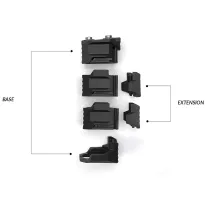 Strike Industries - Chwyt przedni Strike Stacked Angled CMS - M-LOK - Czarny - SI-AR-CMS-SAF - 5