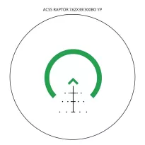 Kolimator pryzmatyczny Primary Arms SLx 3x Micro Prism iR Green ACSS Raptor 7.62x39/300AAC Yard - PA-SLX-3XMP-RAPTOR-7 - 7
