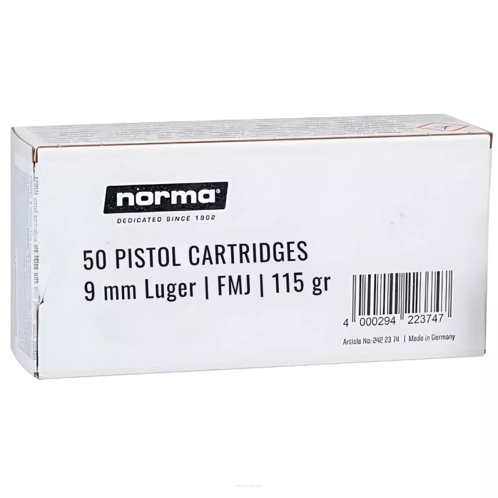 Am. Kul. Norma - 9x19 7,5 g FMJ - Opk. 50 szt.