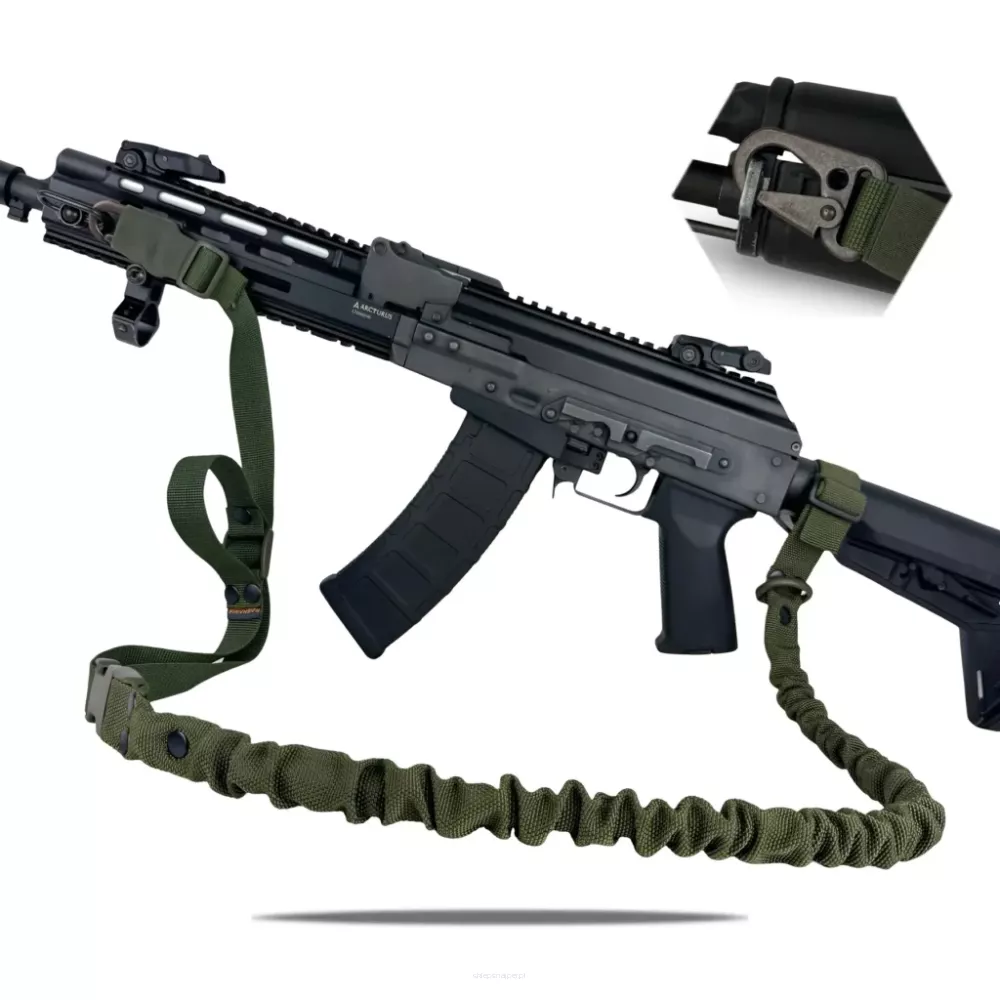 Ragnarok - Elastyczny dwupunktowy pas FORSETI H&K - OD Green / Olive